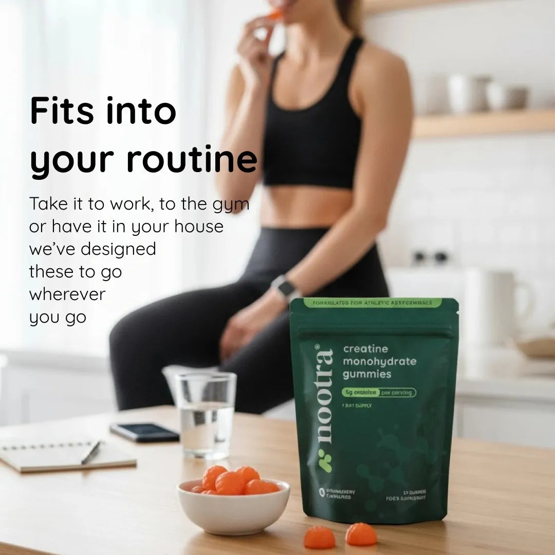 Nootra starter bundle sports nutrition creatine gummies pack