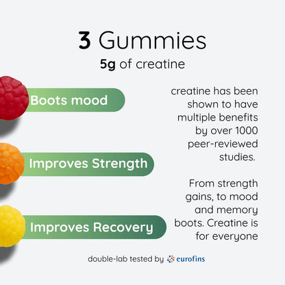 Creatine gummies starter bundle supplement set by Nootra