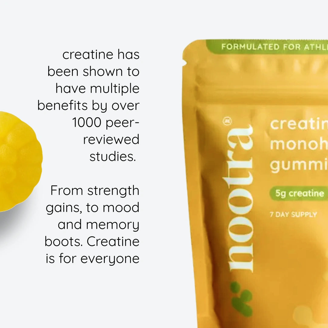 Nootra pineapple flavour creatine gummies 7-day trial fitness supplement
