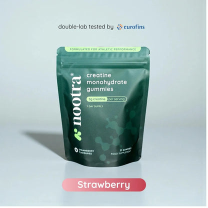 Creatine gummies strawberry flavor 7-day trial supplement by Nootra
